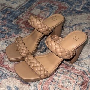 a new day Braided Tan Heels